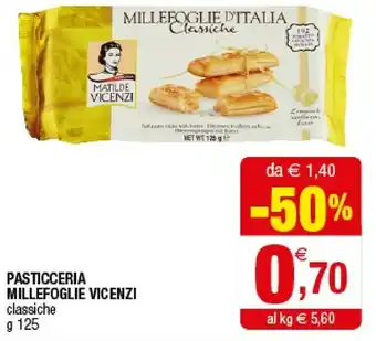 Iperal Matilde Vicenzi Millefoglie D'Italia Classiche 125 G(ml) offerta