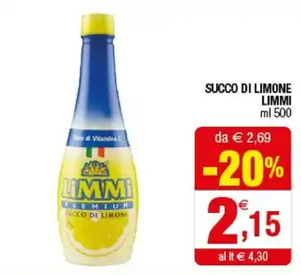 Limmi Succo Di Limone 500 G(ml)