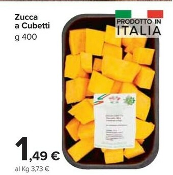 Carrefour Market Zucca A Cubetti 400g offerta