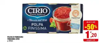 Iperal Cirio Polpa Di Pomodoro Finissima offerta