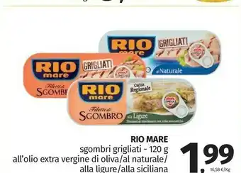 Pam Rio Mare Filetti di sgombro offerta