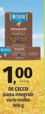 Pam De Cecco Pasta di semola offerta