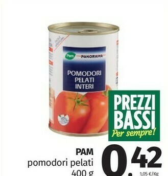 Pam Pomodori pelati offerta