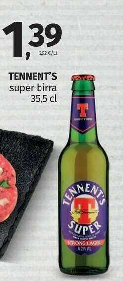 Pam Tennent's Birra offerta