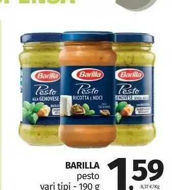 Pam Barilla Pesto offerta