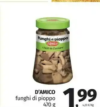Pam D'Amico Funghi sott olio offerta