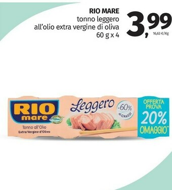 Pam Rio Mare Tonno Rio mare offerta