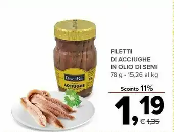 Todis Pescare Filetti Di Acciughe In Olio Di Semi 78 G offerta