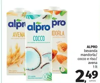 Pam Alpro Latte di soia offerta