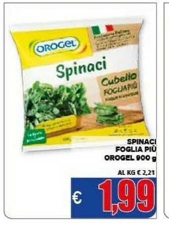 Vivo Supermercati Orogel Spinaci offerta