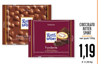 Conad Superstore Ritter Sport Cioccolato 100g offerta