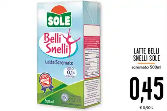 Conad Superstore Sole Belli Snelli Latte 500ml offerta