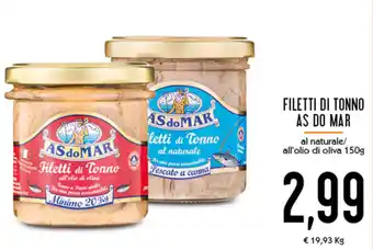 Conad Superstore Às do Mar Filetti di Tonno 150g offerta