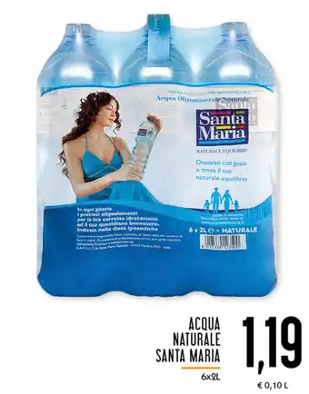 Conad Superstore Santa Maria Acqua Naturale 6x2l offerta