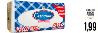 Conad Superstore Caresse Tovaglioli Bianchi x500 offerta
