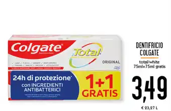 Conad Superstore Colgate Dentifricio 75ml+75ml gratis offerta