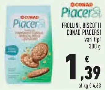 Conad Margherita Conad Piacersi Frollini, Biscotti 300g offerta