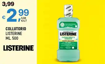 A&O COLLUTORIO LISTERINE ML. 500 offerta