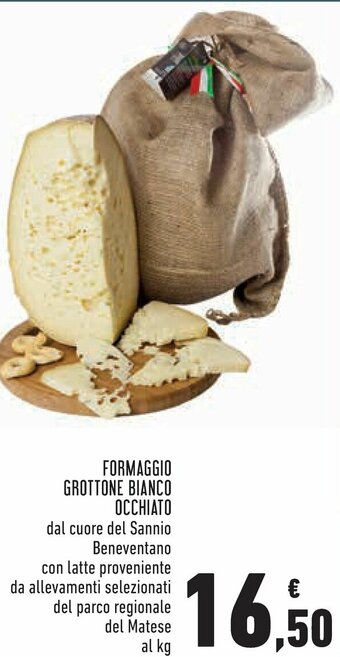 Conad Margherita Formaggio Grottone Bianco Occhiato offerta