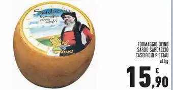 Conad Margherita Formaggio Ovino Sardo Sardaccio Caseificio Picciau offerta