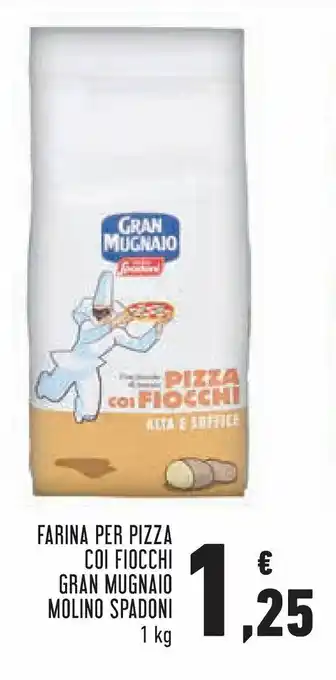 Conad Margherita Gran Mugnaio Molino Spadoni Farina per Pizza Coi Fiocchi 1kg offerta