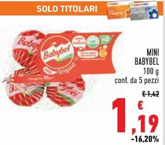 Babybel Mini 100g 5 pezzi