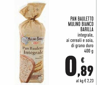 Conad Margherita Barilla Mulino Bianco Pan Bauletto 400g offerta