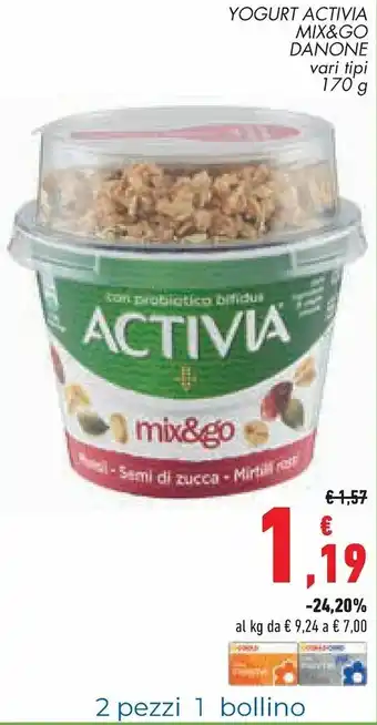 Danone mix&go Yogurt Activia 170g