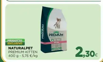 Brico Io Naturalpet Premium Kitten 400 G offerta