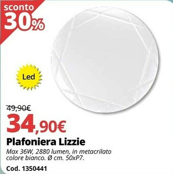 Brico Io Plafoniera Lizzie offerta