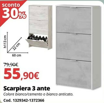 Brico Io Scarpiera 3 Ante offerta