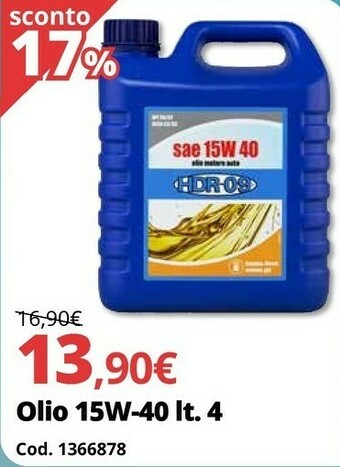 Brico Io Olio 15W-40 Lt. 4 offerta