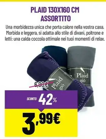 Brico Io Plaid 130x160 CM Assortito offerta