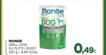 Brico Io Monge Grill Dog 100 G offerta