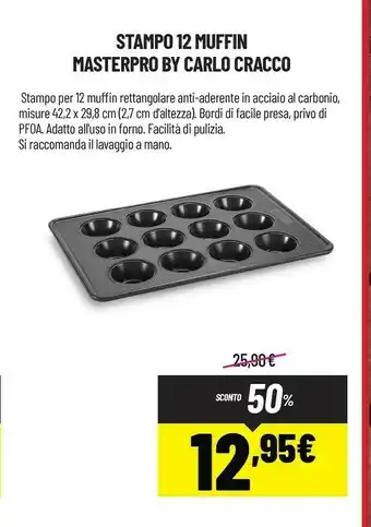 Brico Io Stampo 12 Muffin Masterpro By Carlo Cracco offerta