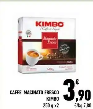 Conad Kimbo Kimbo - Caffè Macinato Fresco 250 g(ml) offerta