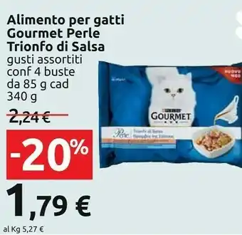 Carrefour Purina Alimento Per Gatti Gourmet Perle Trionfo Di Salsa offerta