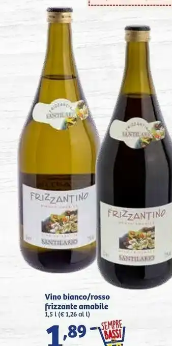 In'S Mercato Frizzantino Vino Bianco Frizzante Amabile offerta