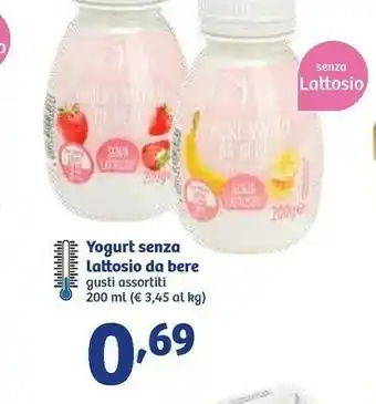 In'S Mercato Yogurt Senza Lattosio Da Bere offerta