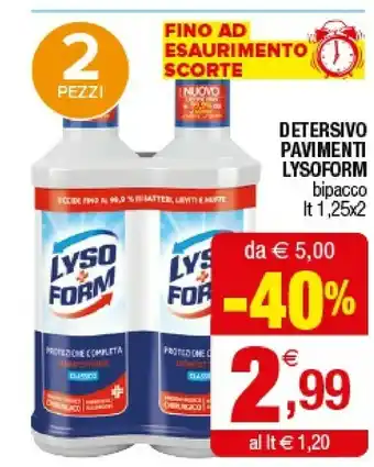 Iperal Lysoform Detersivo Pavimenti offerta