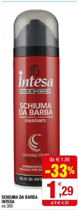 Iperal Intesa Schiuma Da Barba offerta