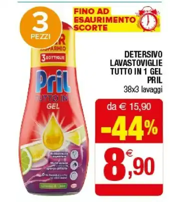 Iperal Pril Detersivo Lavastoviglie Tutto In 1 Gel offerta