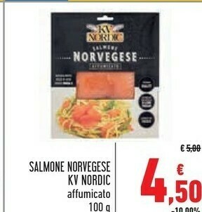 Conad Superstore Kv nordic Salmone Norvegese Affumicato 100 G(ml) offerta