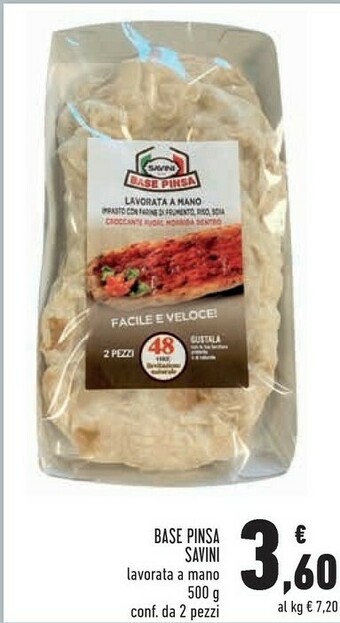 Conad Superstore Savini Base Pinsa offerta