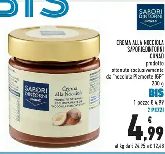 Conad Superstore Conad - Crema Alla Nocciola Sapori E Dintorni 200 G offerta