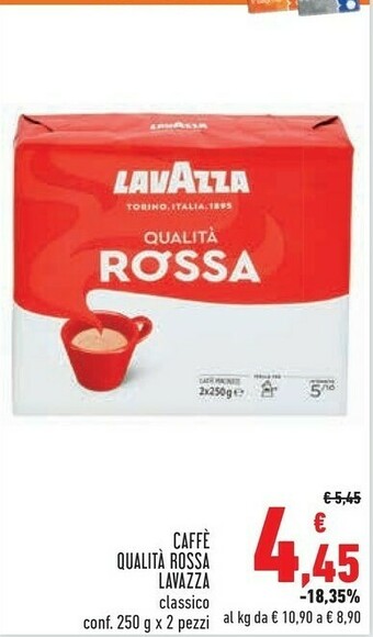 Conad Superstore Lavazza Caffe Qualita Rossa offerta