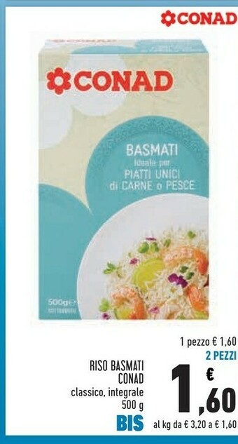 Conad Superstore Conad - Riso Basmati 500 G(ml) offerta