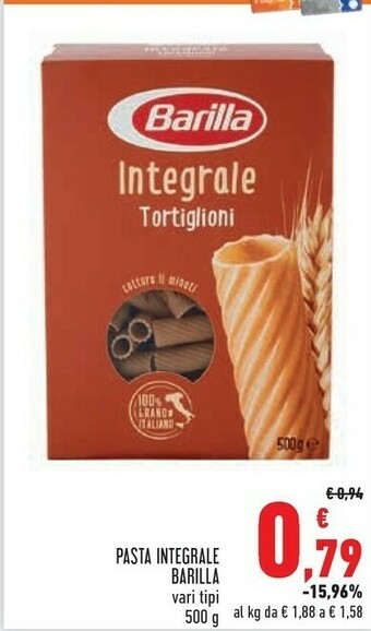 Conad Superstore Barilla Pasta Integrale offerta