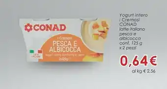 Conad Superstore Conad - Yogurt Intero I Cremosi 250 G(ml) offerta
