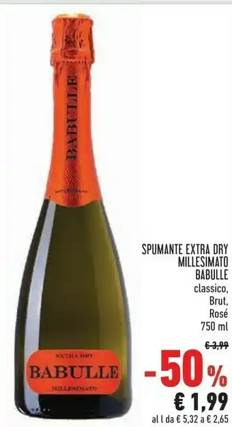 Conad Superstore Millesimato Babylle Spumante Extra Dry offerta